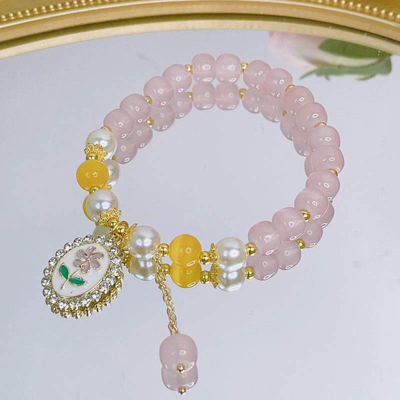 Wholesale Fresh Glass Beaded Bracelet