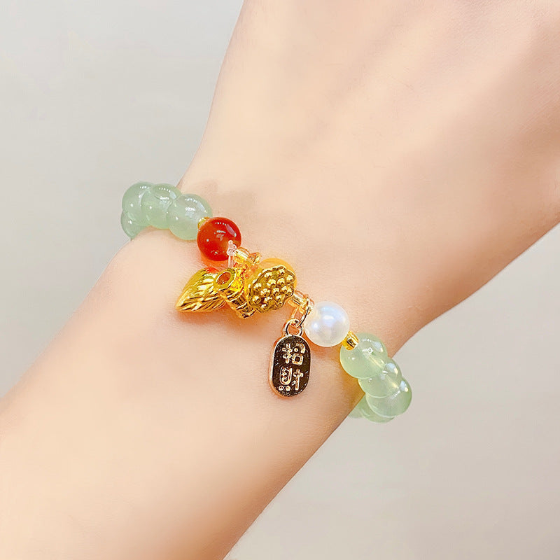 Wholesale Chinese Rabbit Glass Beads Bracelet