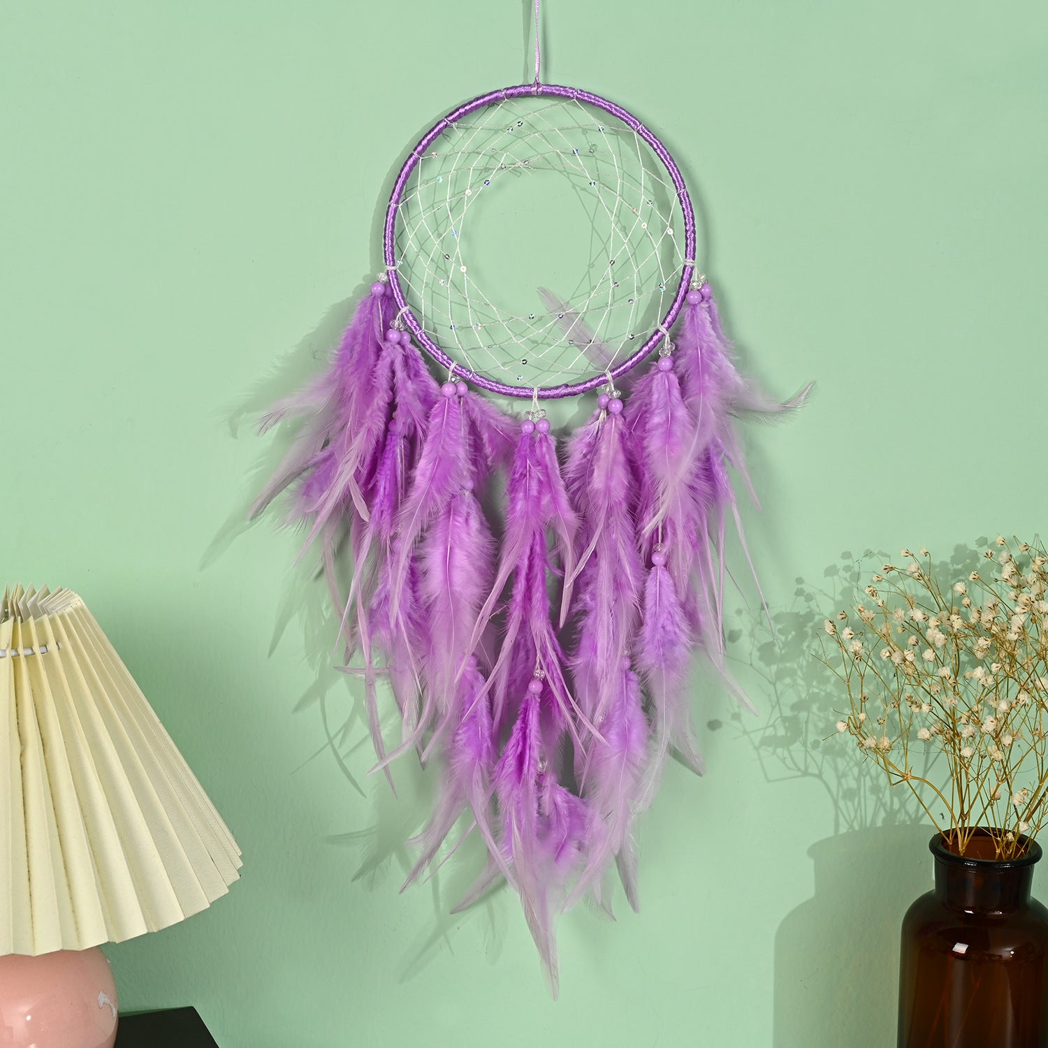 Wholesale Handmade Ornaments Feather Dream Catcher