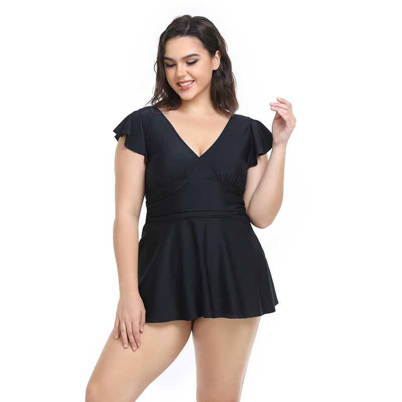 Wholesale Plus Size Ladies Polyester Swimwear