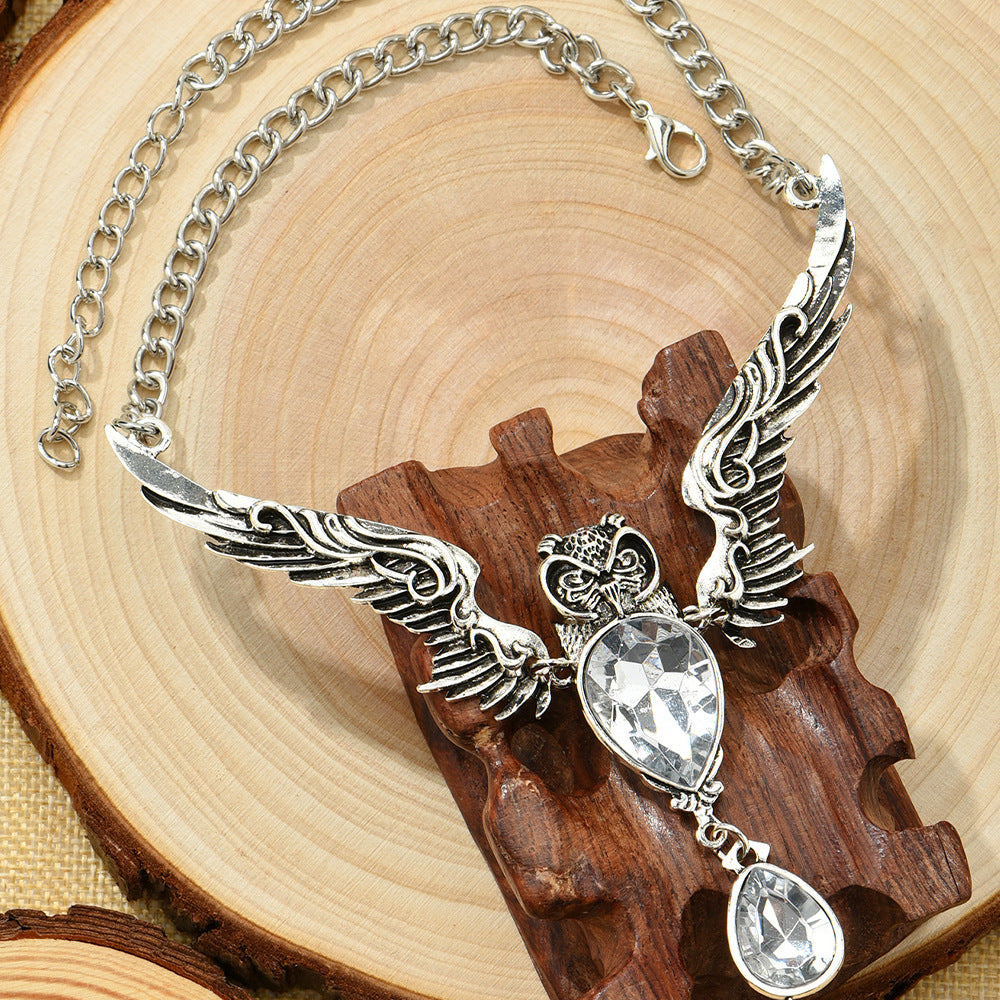 Wholesale Owl Pendant Alloy Necklace