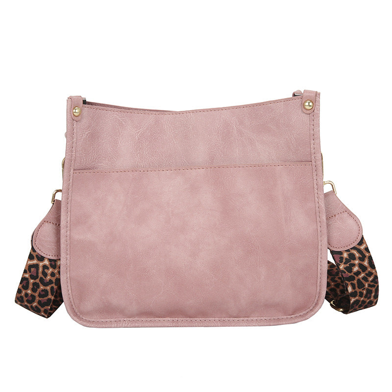 Wholesale Western Style Leopard Pattern Shoulder Strap PU Vintage Tote Bag Single Shoulder Bag Crossbody Bag