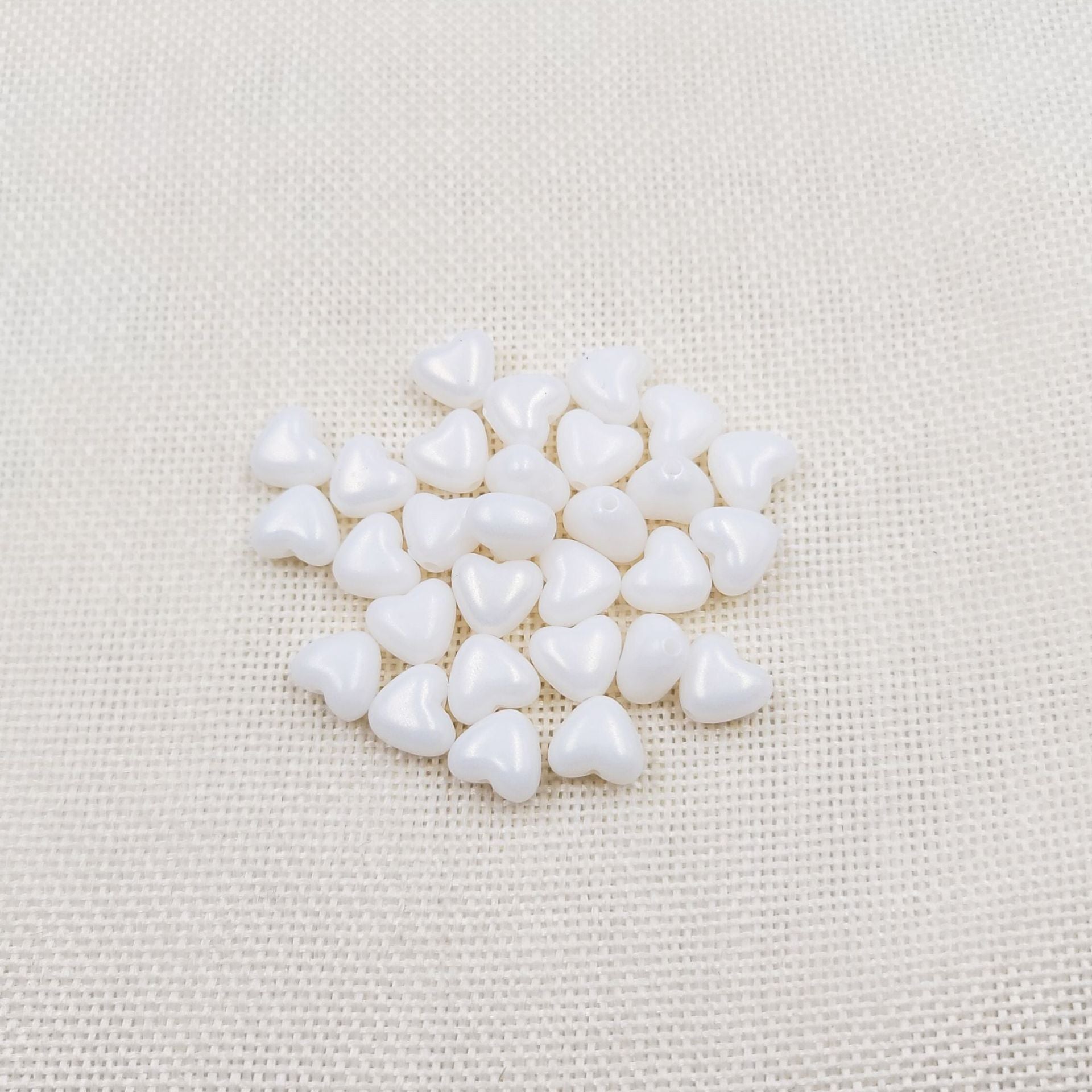 Wholesale 1000pcs/pack Small Hole Peach Heart Pearl Beads