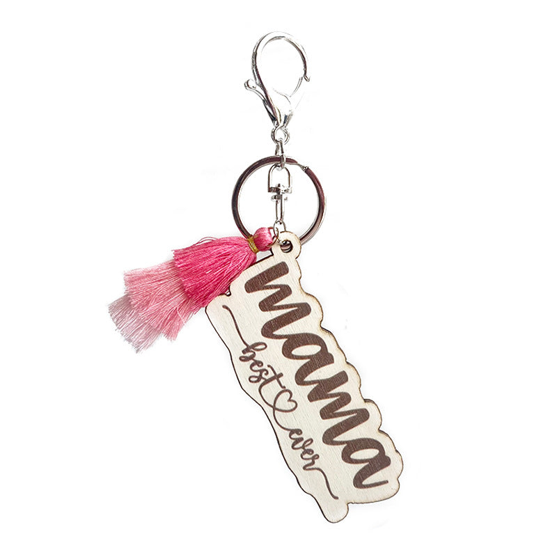 Wholesale Cotton Mother's Day Gift Tassel Keychain