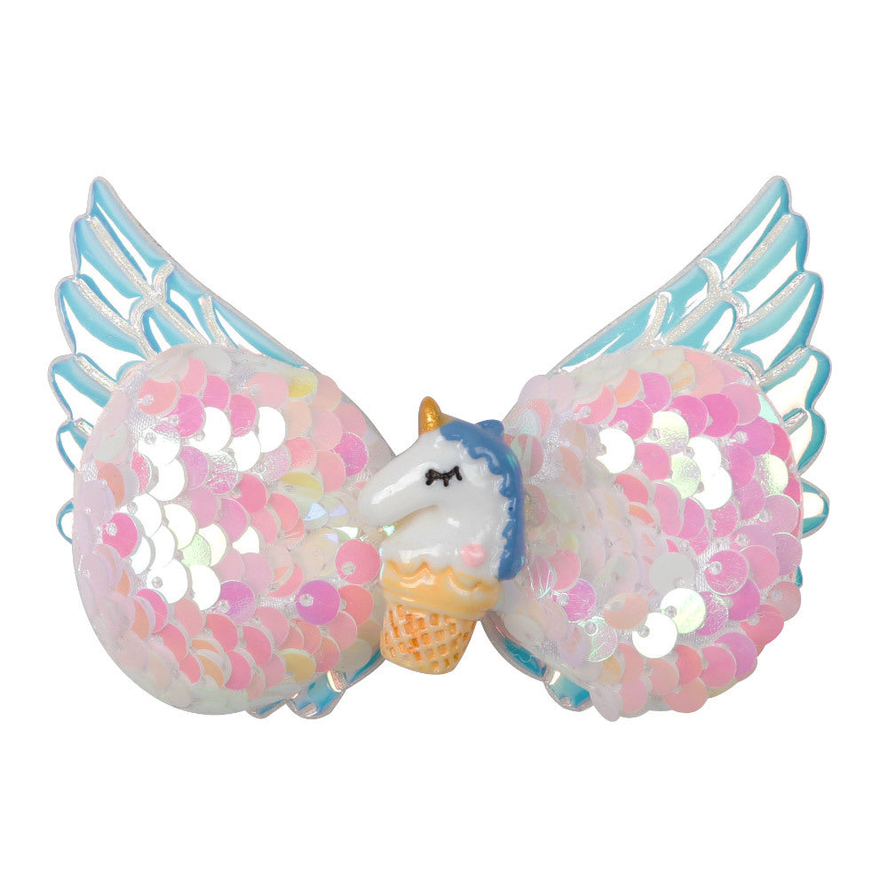 Wholesale 10PCS Milu Single Horned Orc Leather Hair Clips