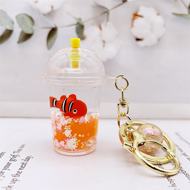 Wholesale Acrylic Sea Animal Floating Creative Keychain