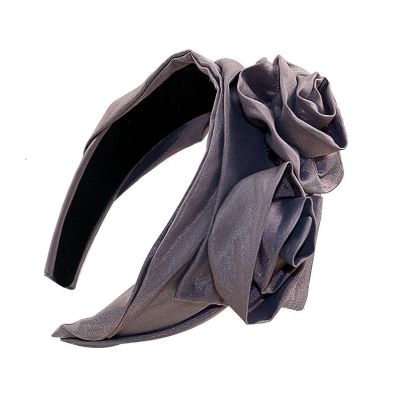 Wholesale Rose Double Flower Stereo Cloth Headband