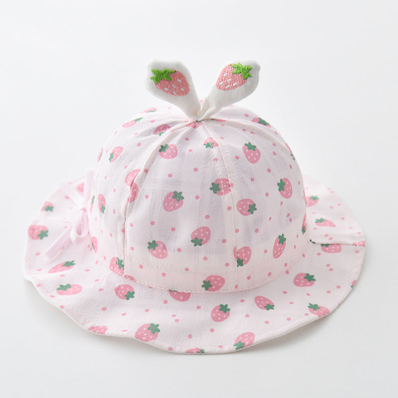 Wholesale Cotton Summer Thin Drawstring Adjustable Children's Fisherman Hat