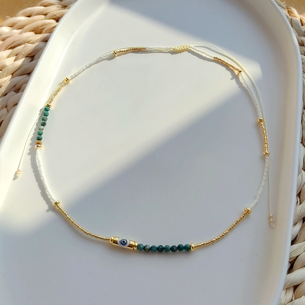 Wholesale Natural Stone Fine Millet Beads Pearl Necklace