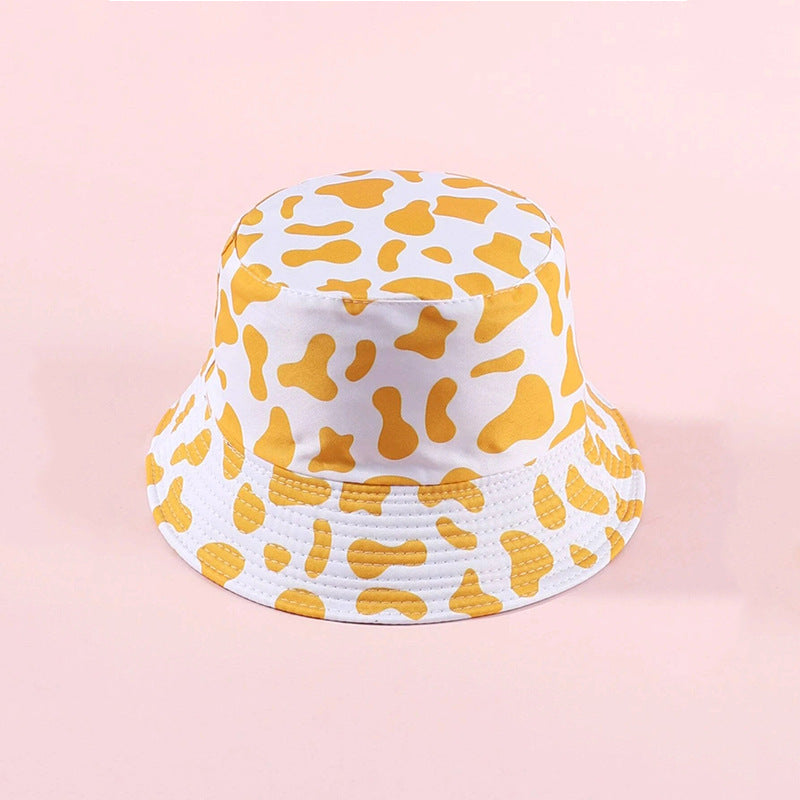 Wholesale Polyester Cow Print Reversible Bucket Hat