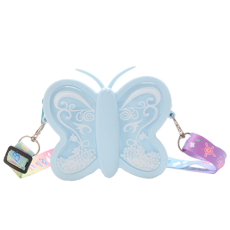 Wholesale Silicone Cute Butterfly Kids Shoulder Bag