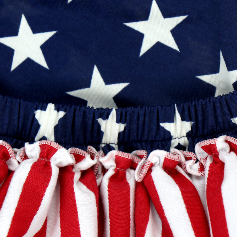 Venta al por mayor 10PCS EE. UU. Día de la Independencia Monos Ropa de bebé de algodón