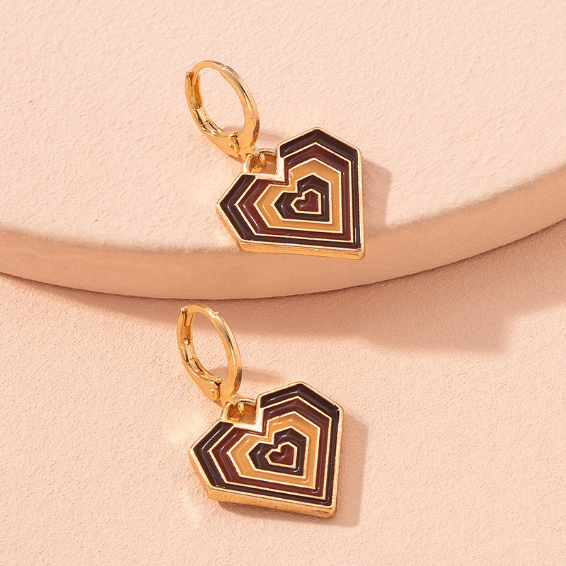 Pendientes Divertidos De La Aleación Del Corazón al por mayor