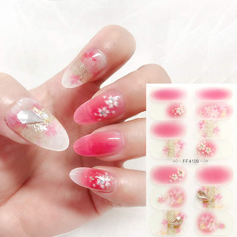 Wholesale Plastic 5d Embossed Lace Nail Stickers