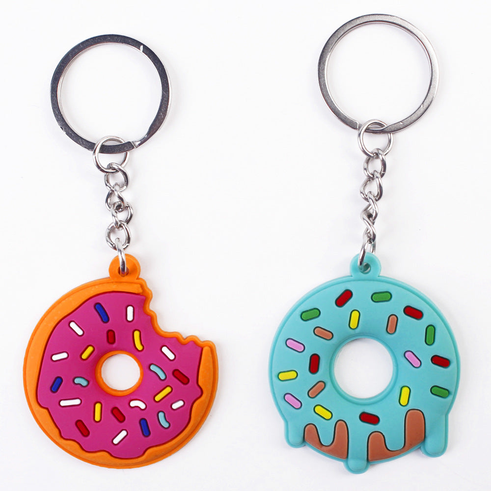 Wholesale PVC Donut Keychain