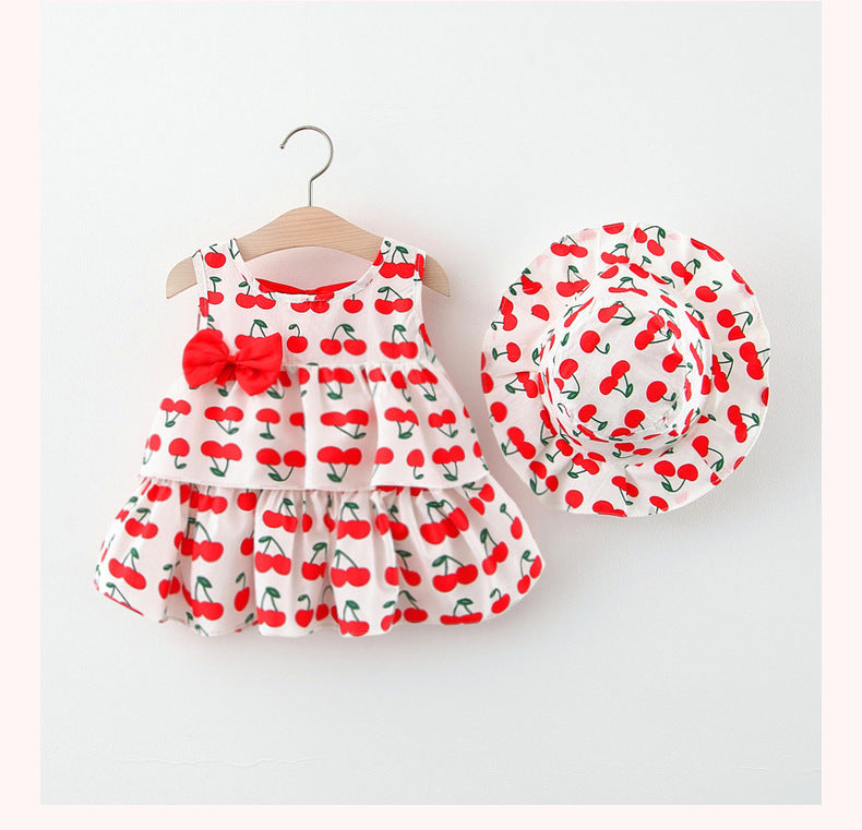 Wholesale Girls Beach Dress Cotton Baby Clothes