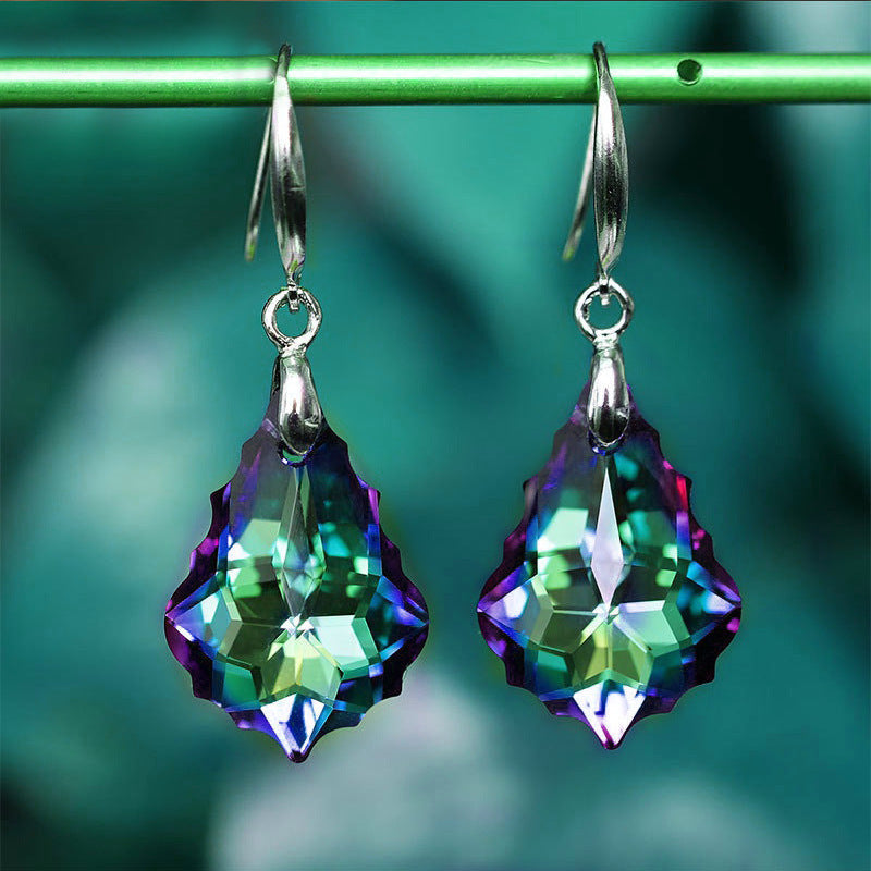 Wholesale Baroque Leaf Crystal Earrings