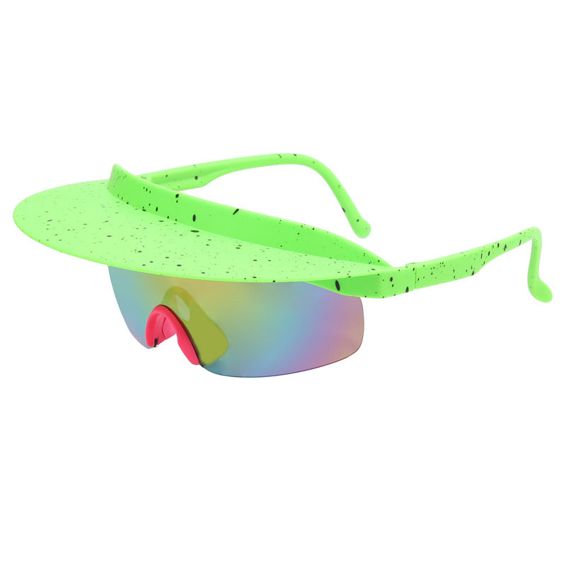 Wholesale PC Frameless One-piece Sunshade Outdoor Cycling Sunglasses