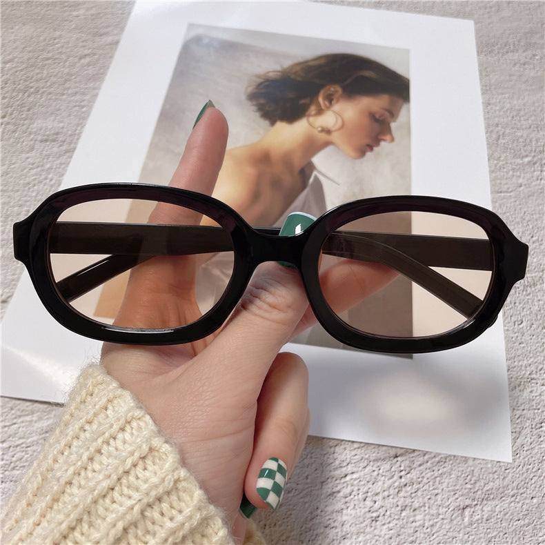 Wholesale Vintage Brown Small Frame Sunglasses AC