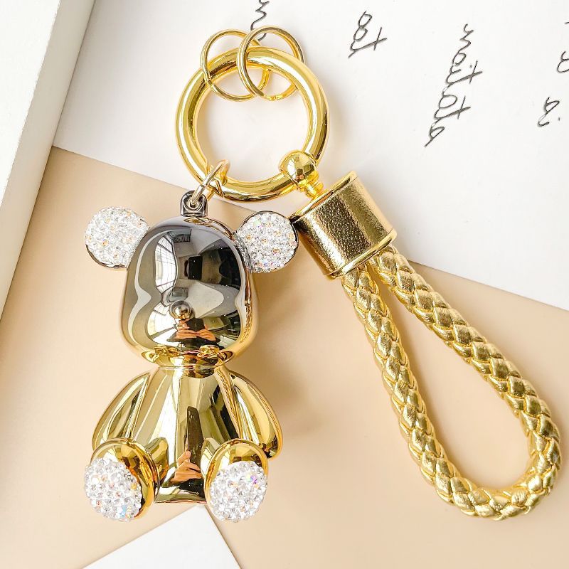 Tesoro de resina de resina al por mayor tesoro con incrustaciones de diamantes de oso de diamante