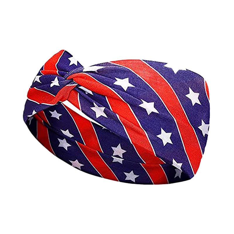 Wholesale American Flag Independence Day Cotton Headband