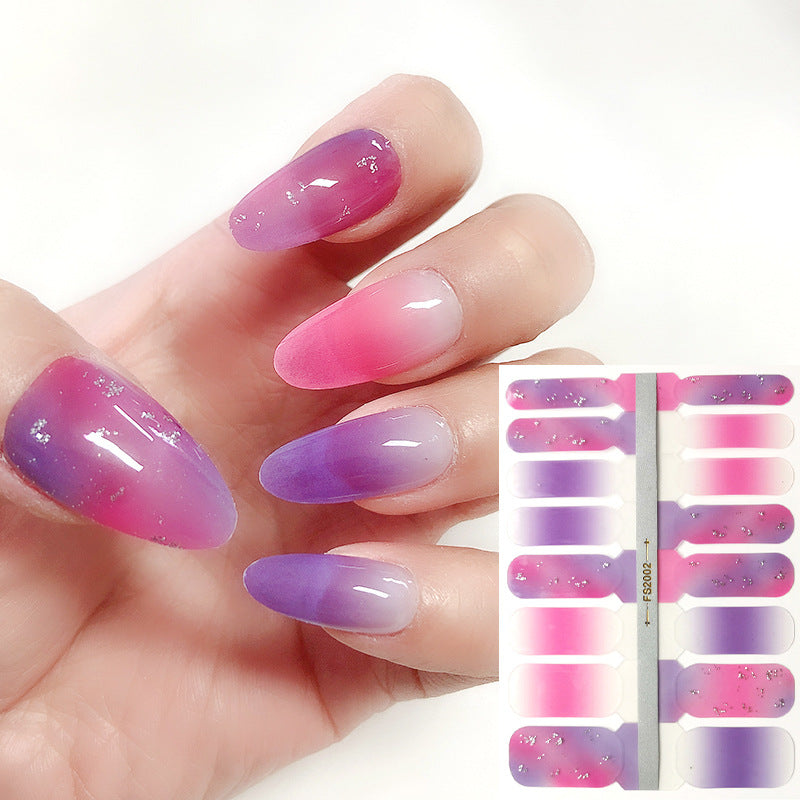 Pegatinas De Arte De Uñas Multicolor Degradado De Plástico Al Por Mayor