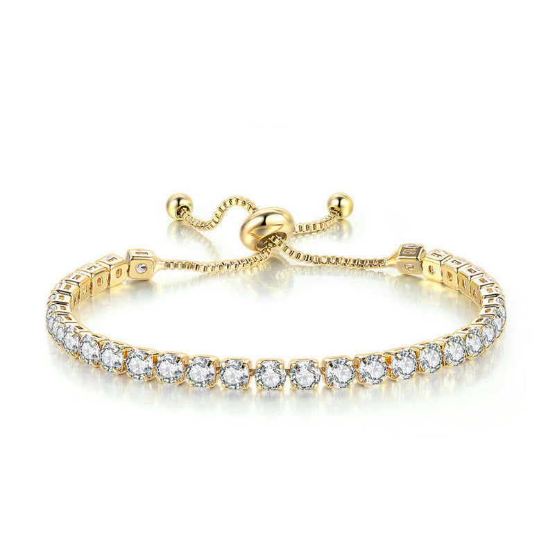 Wholesale Multi Row Full Diamond Zircon Bracelet