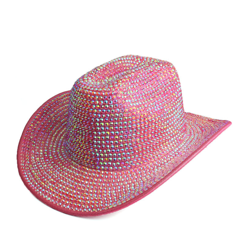 Wholesale Diamond Inlaid Cotton Jazz Hats and Top Hats