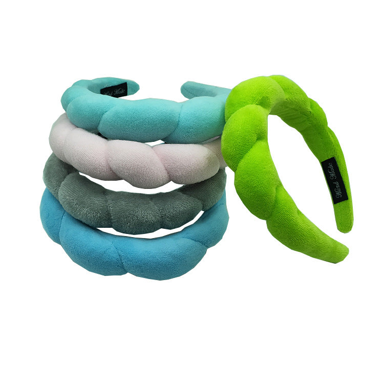 Wholesale Handmade Twist Sponge Resin Headband 10PCS
