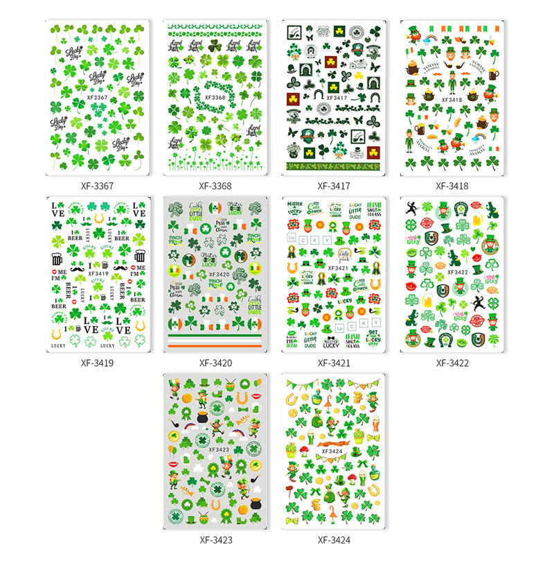 Wholesale Clover Nail Art Sticker Set