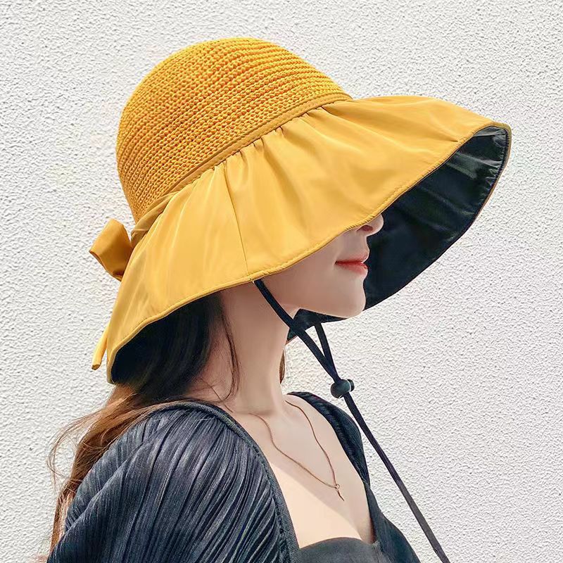 Wholesale Vinyl UV Protection Sunshade Big Brim Fisherman Hat