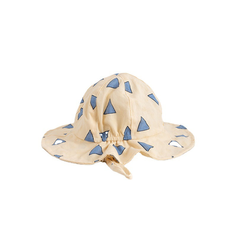 Wholesale Kids Sun Visor Printed Wool Bucket Hat