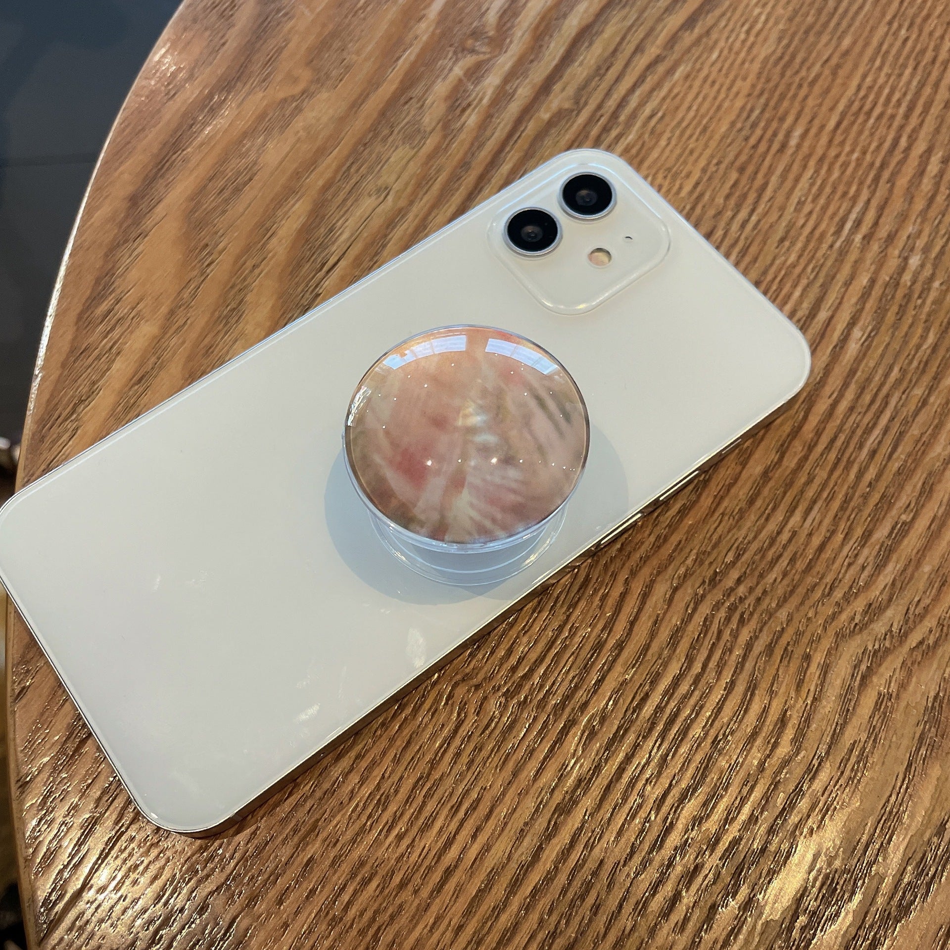 Venta al por mayor Soporte ámbar plegable de vidrio para teléfono móvil