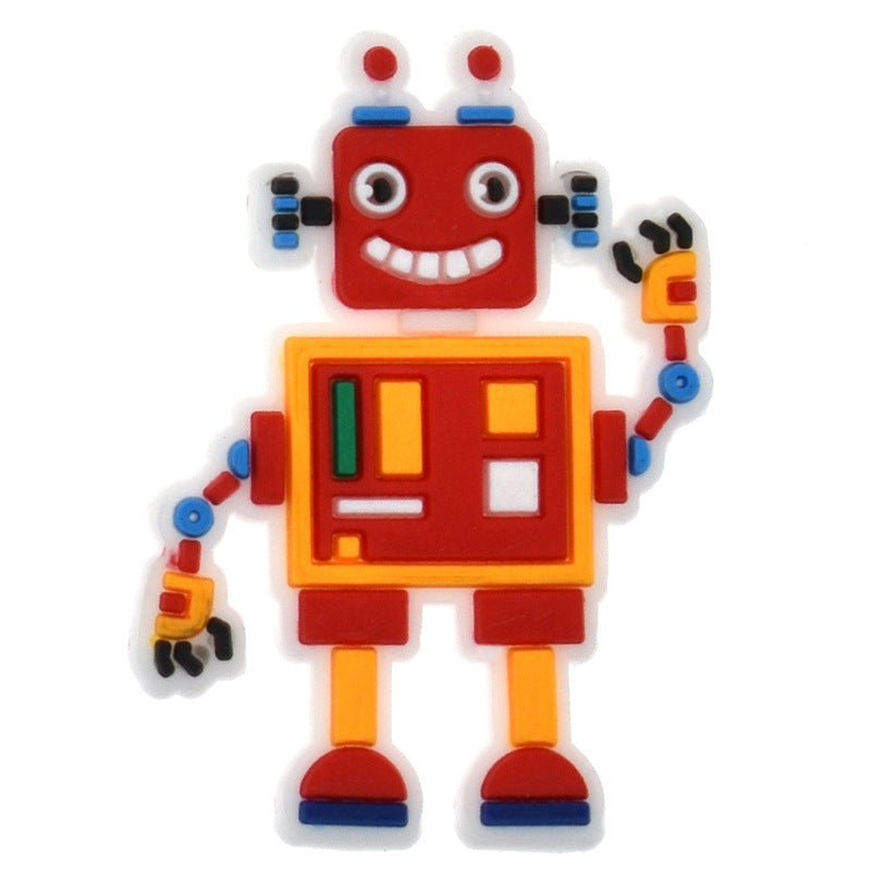 Al por mayor 100pcs PVC Cartoon Baby Diy Shoe Hebillas