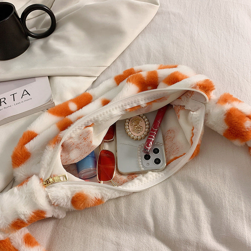 Venta al por mayor Bolso De Hombro De La PU De La Felpa