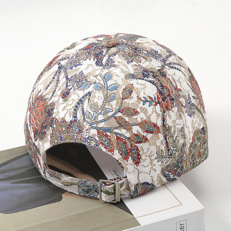 Wholesale Cotton Polyester Gold Jacquard Cap