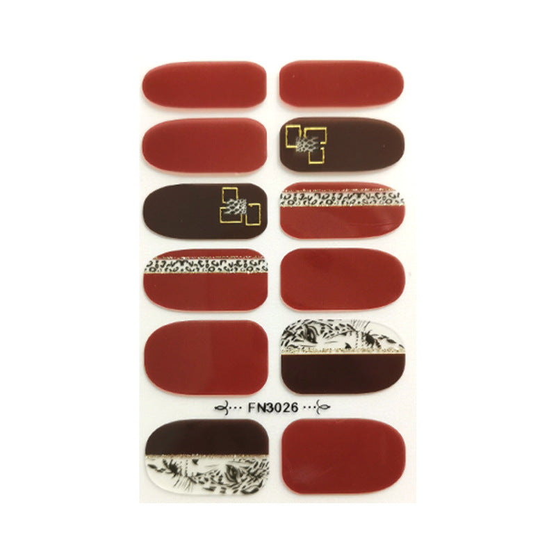 Wholesale Plastic Leopard Nail Art Stickers