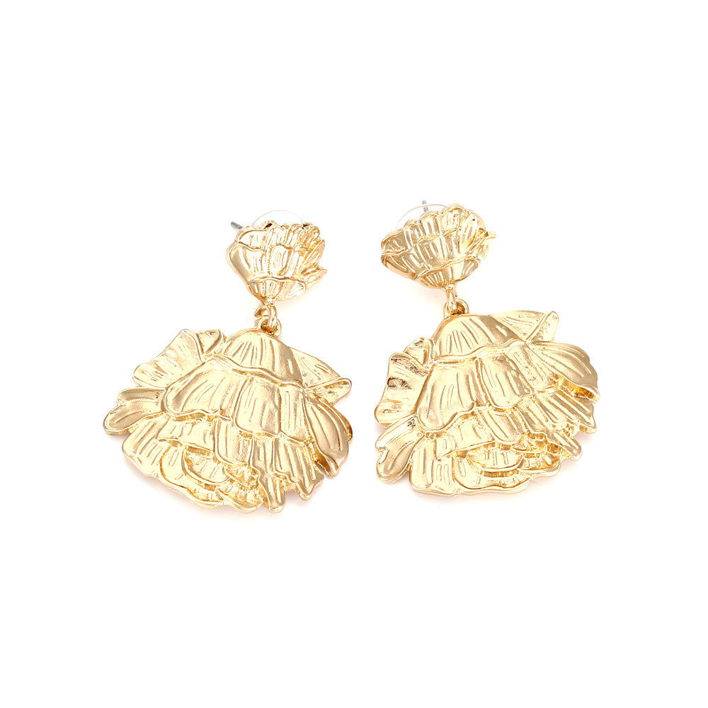 Wholesale Vintage Flower Alloy Earrings