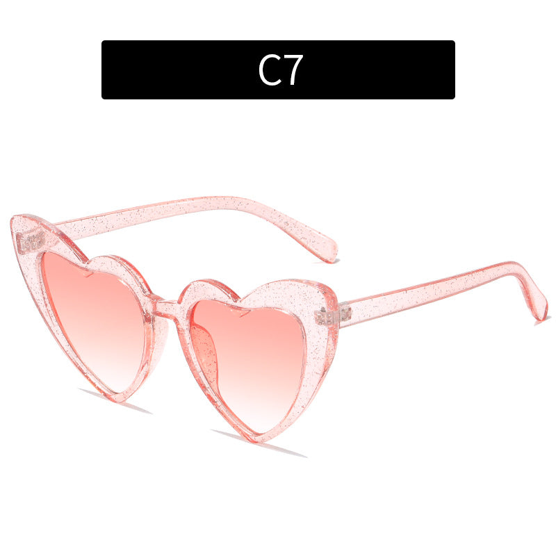 Wholesale Multicolor Heart Sunglasses AC