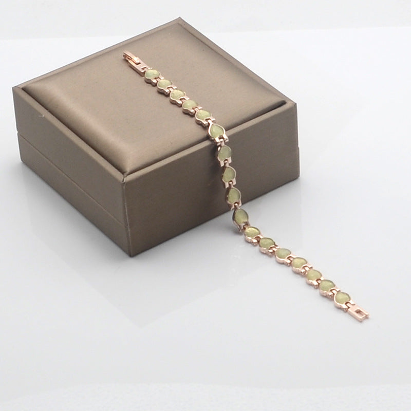 Pulsera De Imán De Corazón De Ópalo Natural al por mayor