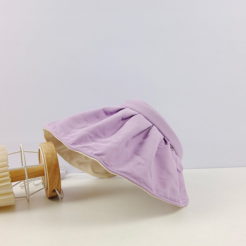 Wholesale Cotton Shell Big Brim Visor Empty Hat