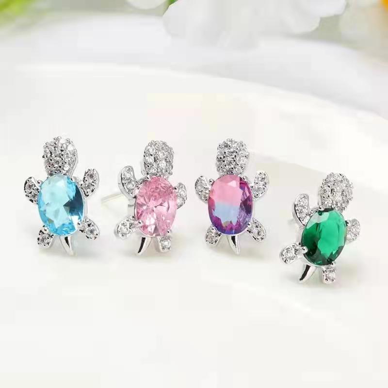 Wholesale Cartoon Turtle Alloy Earrings
