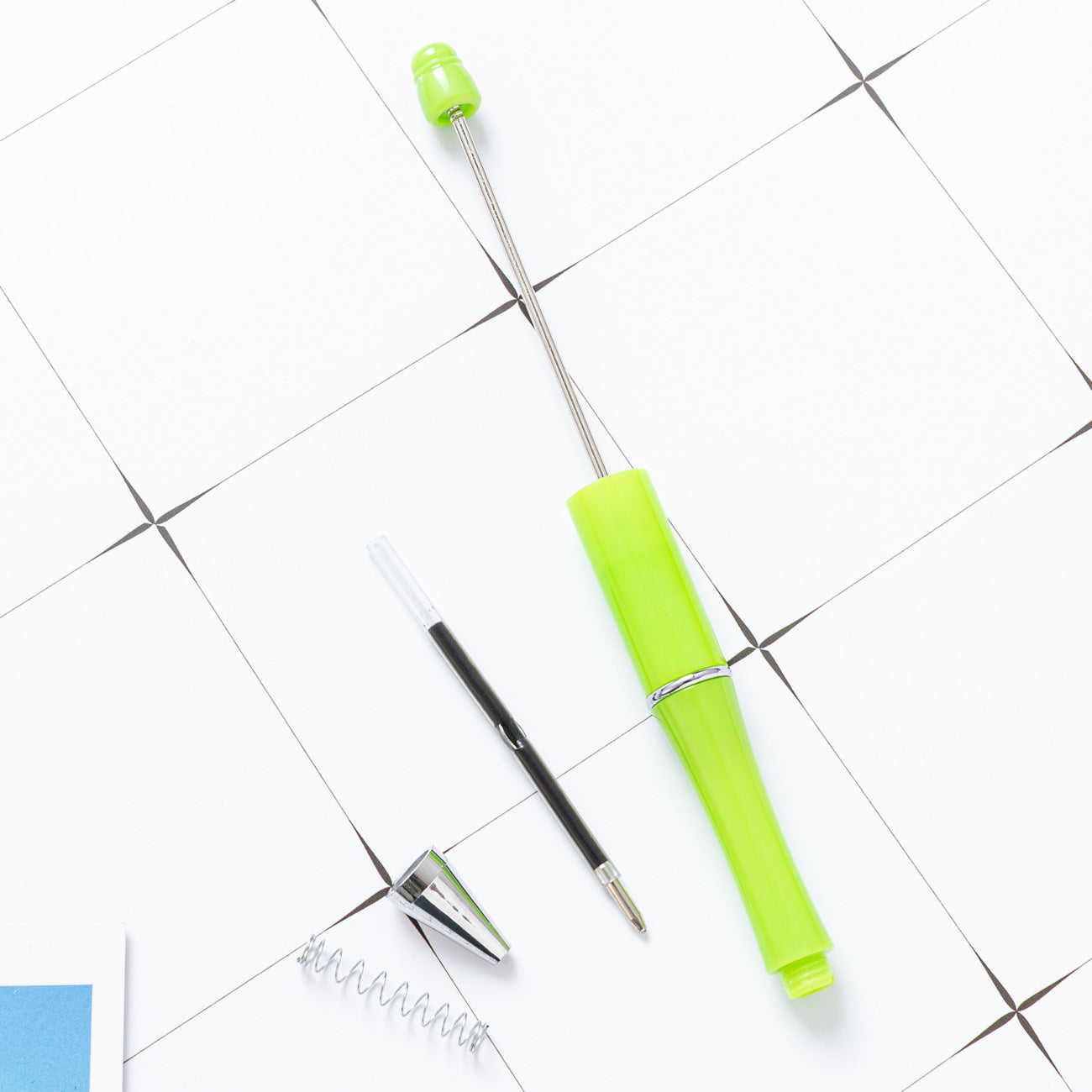 Bolígrafo plástico multifuncional colorido de las plumas de Beadable de DIY al por mayor