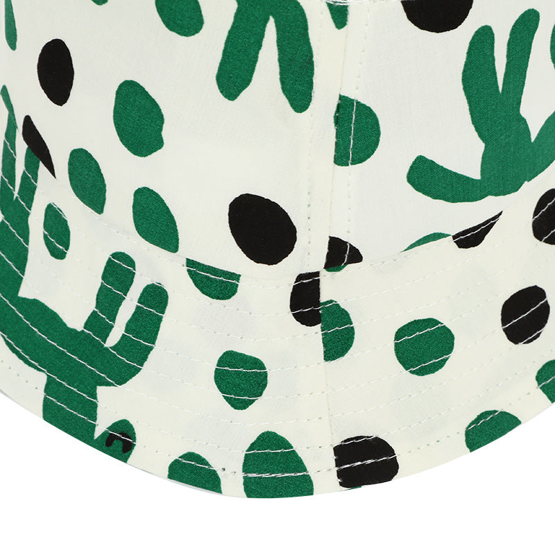 Venta al por mayor Sombrero de pescador de algodón con lunares para niños