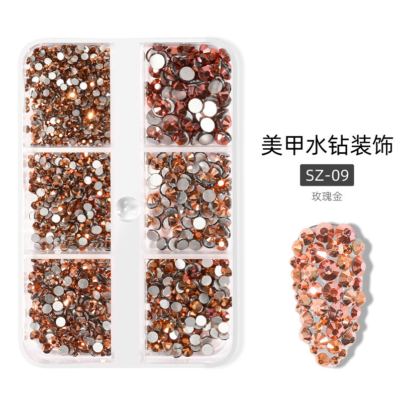 Wholesale Pearl 16-pack Nail Rhinestone Jewelry