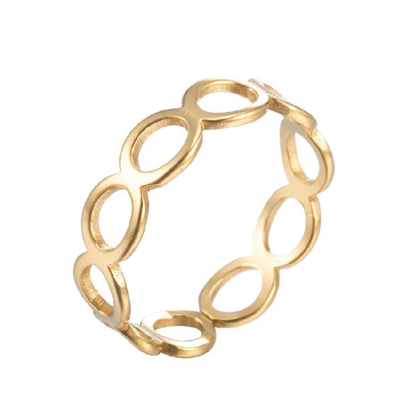 Wholesale Hollow Out Stainless Steel Cross Rings