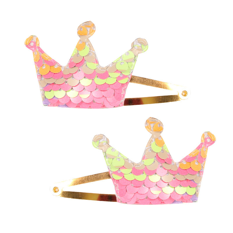 Wholesale Sequin Gradient BB Fabric Hair Clips