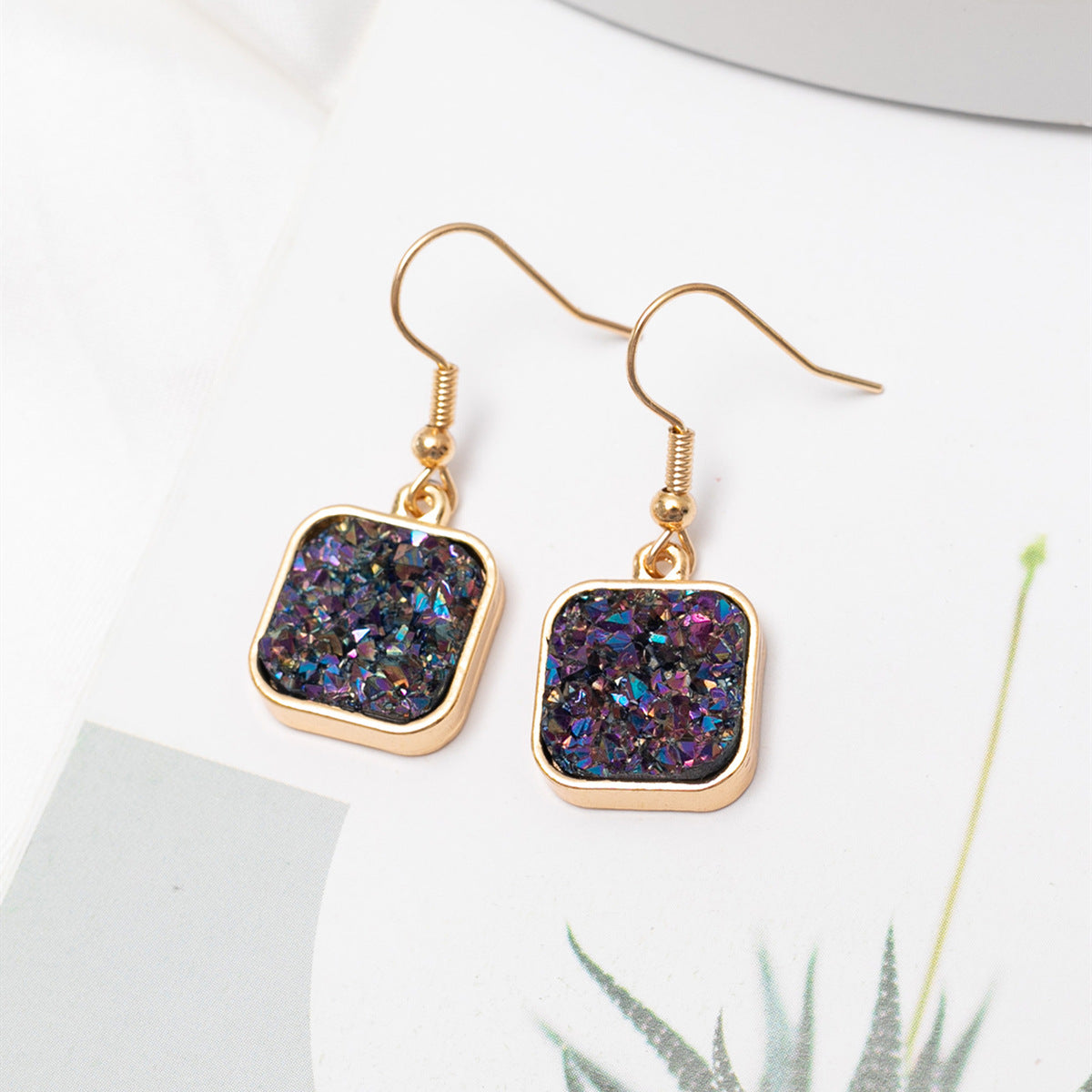 Pendientes De Metal De Resina De Color al por mayor