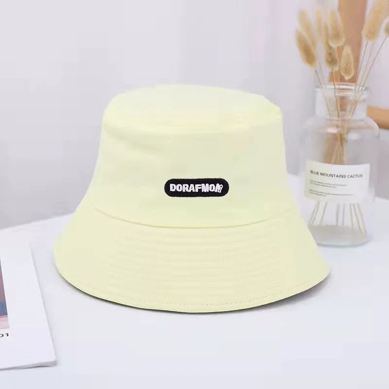 Wholesale Cotton Embroidered Letters Bucket Hat