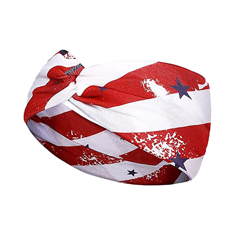 Wholesale American Flag Independence Day Cotton Headband